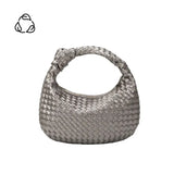 Drew Small Metallic Pewter Bag