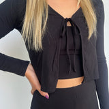 Mia Cardigan Top Set