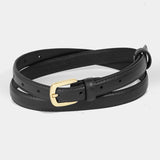 Thin Gold Buckle Belt