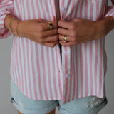Sure Of Me Striped Button Up
