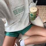 More Gratitude Embroidered Crewneck