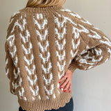 Gingerbread Fuzzy Cardigan