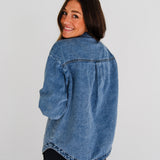 No Worries Denim Shacket