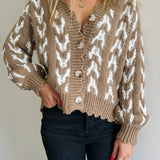 Gingerbread Fuzzy Cardigan