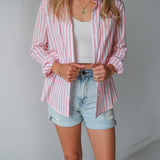 Sure Of Me Striped Button Up