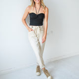 Subtle Statment Barrel Jean