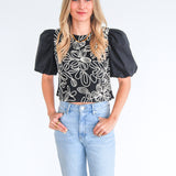 Fern Puff Sleeve Top