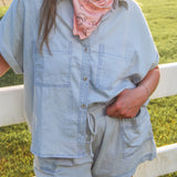 Backroads Denim Top