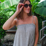 No Limits Linen Midi Dress