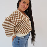 Checked Out Cardigan