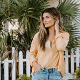 Clementine Crush Button Up