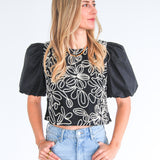 Fern Puff Sleeve Top