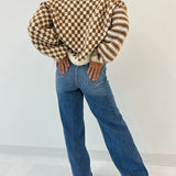 Checked Out Cardigan