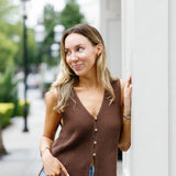 Girls Who Lunch Knit Vest