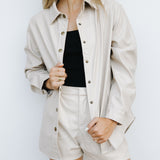 Hidden Gem Leather Shacket