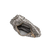 Drew Small Metallic Pewter Bag