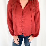 Winter Day Satin Blouse