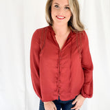 Winter Day Satin Blouse