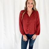 Winter Day Satin Blouse