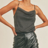 Adele Glitter Mesh Bodysuit