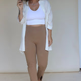 Roundabout Front Slit Flare Pants