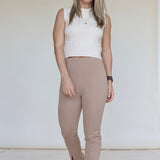 Roundabout Front Slit Flare Pants