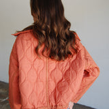 Truly Terracotta Quilted Jacket