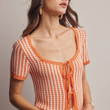Crystal Clear Tie Knit Top