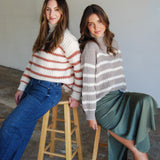 Aki Turtleneck Striped Sweater