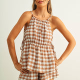 Go For It Gingham Top