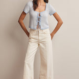 Crystal Clear Tie Knit Top