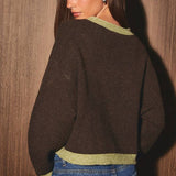 Color Contrast Cardigan