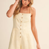 Sunny Day Linen Romper