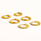 Claude CZ Hoops Earring