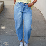 Understated Barrel Jean