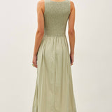 Simply Sage Smocked Dress