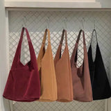 Suede Hobo Bag w/Pouch