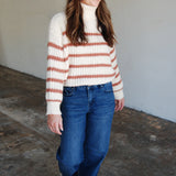 Aki Turtleneck Striped Sweater