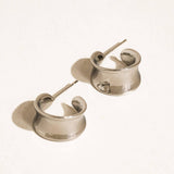 Yvaine Wide Dome Hoop Earrings