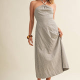 A Good Time Halter Dress