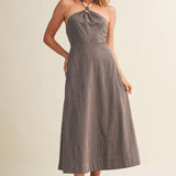 A Good Time Halter Dress