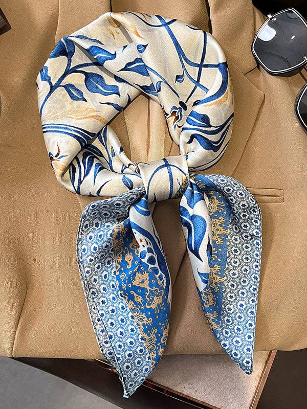 Vintage Floral Scarf
