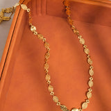 Bise Oval Chain Necklace