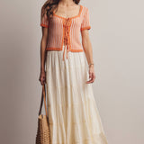 Crystal Clear Tie Knit Top