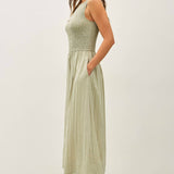 Simply Sage Smocked Dress