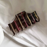 Vintage Heart Stripe Hair Clip