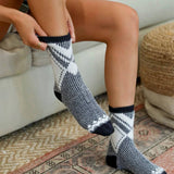 Mohair Diamond Socks