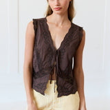 Delicately Defined Tie Top