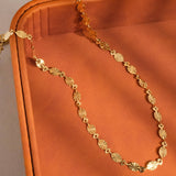 Bise Oval Chain Necklace