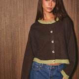 Color Contrast Cardigan